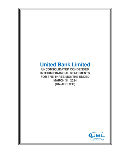Thumbnail United Bank (Pakistan) Financial Statement 2024-q1