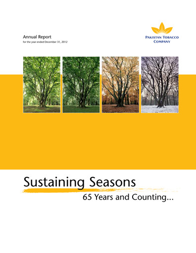 Thumbnail Pakistan Tobacco Company Annual Report 2012