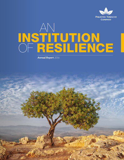 Thumbnail Pakistan Tobacco Company Annual Report 2016