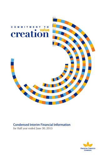 Thumbnail Pakistan Tobacco Company Financial Statement 2015-h1
