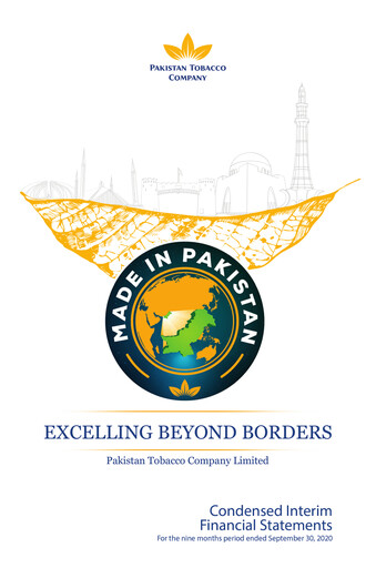Thumbnail Pakistan Tobacco Company Financial Statement 2020-9m