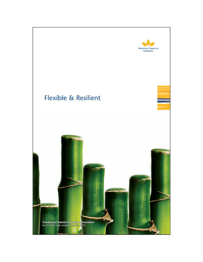 Miniature Pakistan Tobacco Company Rapport semestriel 2011-h1