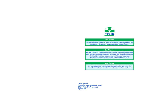 Thumbnail MCB Bank Pakistan Half-year Report 2011-h1