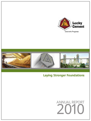 Thumbnail Lucky Cement Annual Report 2010
