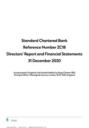 Thumbnail Standard Chartered Bank (Pakistan) Financial Statement 2020