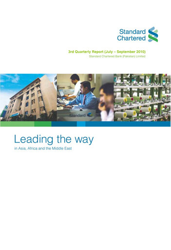 Thumbnail Standard Chartered Bank (Pakistan) Quarterly Report 2010-q3