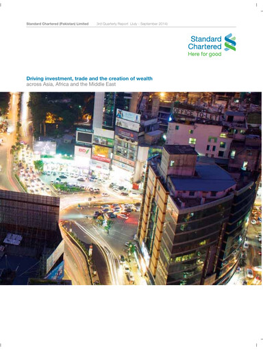 Thumbnail Standard Chartered Bank (Pakistan) Quarterly Report 2014-q3
