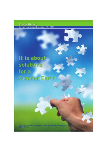 Thumbnail Fauji Fertilizer Company Annual Report 2007