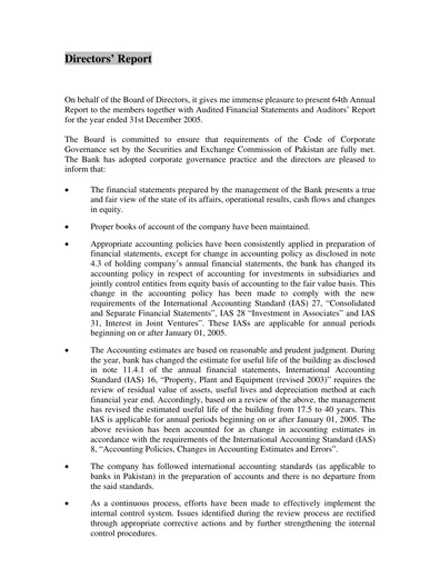 Thumbnail Habib Bank Financial Statement 2005