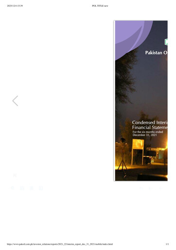 Thumbnail Pakistan Oilfields Limited Financial Statement 2022-h1