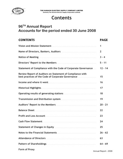 Thumbnail K-Electric Annual Report 2008