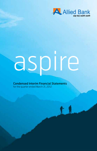 Thumbnail Allied Bank (Pakistan) Quarterly Report 2012-q1