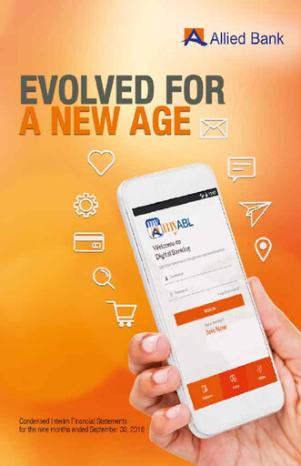 Thumbnail Allied Bank (Pakistan) Quarterly Report 2018-q3