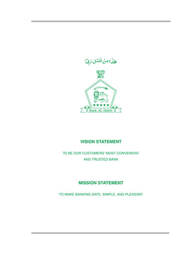Thumbnail Bank AL Habib Annual Report 2020