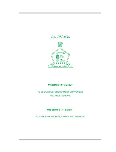 Thumbnail Bank AL Habib Annual Report 2021