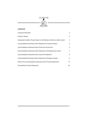 Thumbnail Bank AL Habib Financial Statement 2014-h1