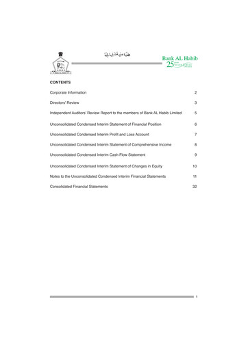 Thumbnail Bank AL Habib Financial Statement 2016-h1