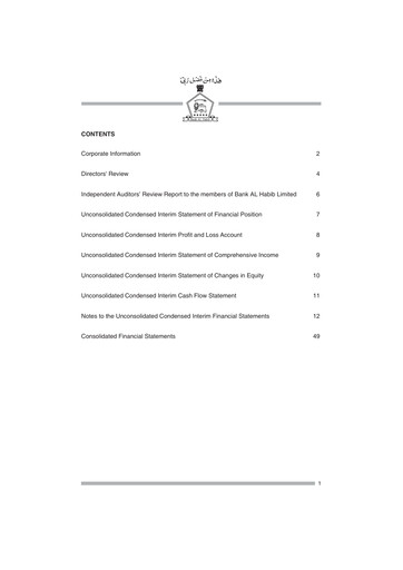 Thumbnail Bank AL Habib Financial Statement 2020-h1