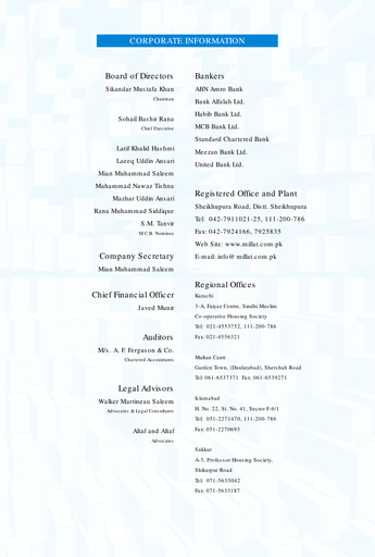 Thumbnail Millat Tractors Half-year Report 2008-h1