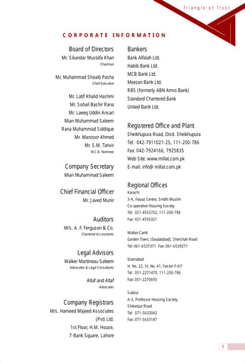 Thumbnail Millat Tractors Half-year Report 2009-h1