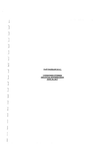 Thumbnail Zain Bahrain Financial Statement 2017-h1
