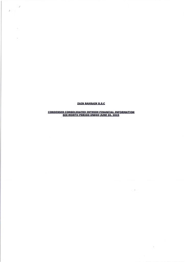 Thumbnail Zain Bahrain Financial Statement 2023-h1