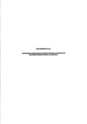 Thumbnail Zain Bahrain Financial Statement 2024-h1