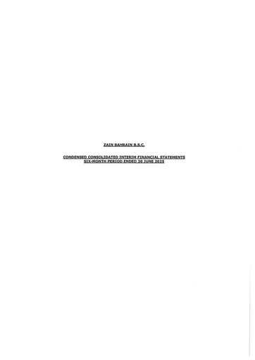 Thumbnail Zain Bahrain Financial Statement 2025-h1