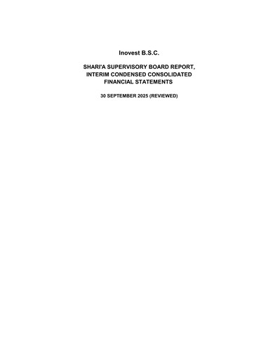 Miniature INOVEST Bilan financier 2025-9m