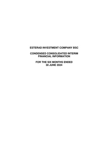 Thumbnail Esterad Investment Company Financial Statement 2024-h1
