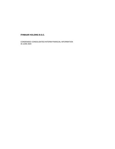 Thumbnail Ithmaar Holding Half-year Report 2023-h1