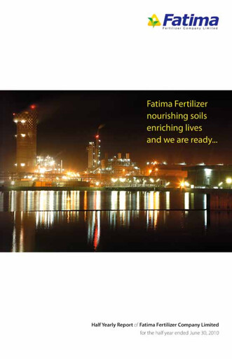 Thumbnail Fatima Fertilizer Financial Report 2010-h1