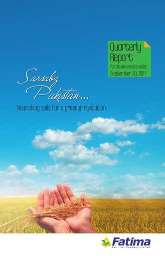 Thumbnail Fatima Fertilizer Quarterly Report 2011-q3
