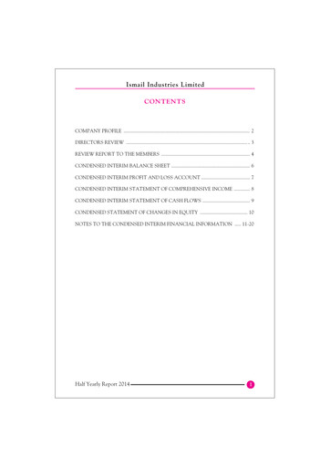 Thumbnail Ismail Industries Half-year Report 2015-h1