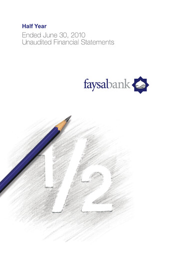 Thumbnail Faysal Bank Half-year Report 2010-h1