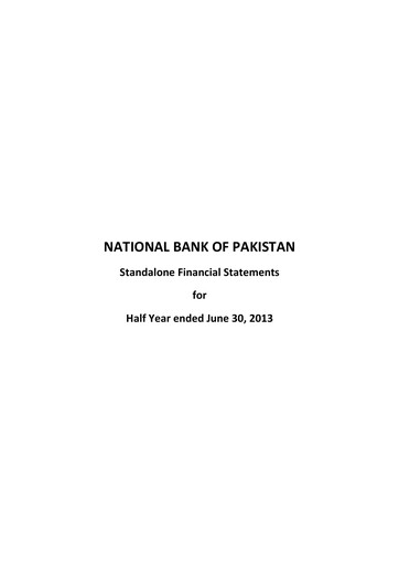 Thumbnail National Bank of Pakistan Financial Statement 2013-h1