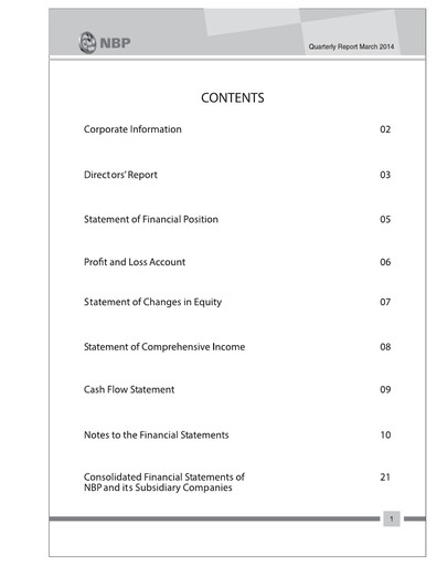 Thumbnail National Bank of Pakistan Quarterly Report 2014-q1