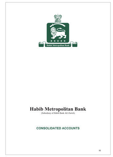 Thumbnail Habib Metropolitan Bank Financial Statement 2009