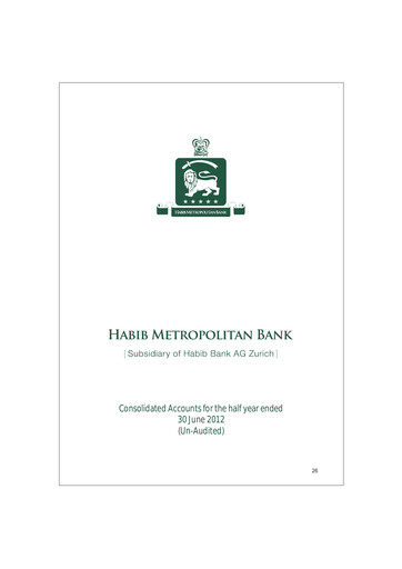 Thumbnail Habib Metropolitan Bank Financial Statement 2012-h1