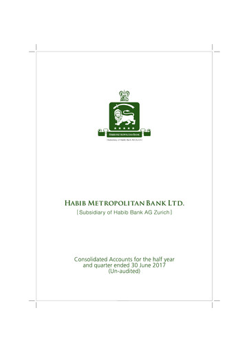 Thumbnail Habib Metropolitan Bank Financial Statement 2017-h1