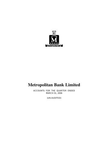 Thumbnail Habib Metropolitan Bank Quarterly Report 2006-q1