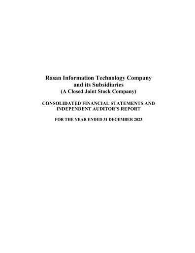 Thumbnail Rasan Information Technology Company Annual Report 2023