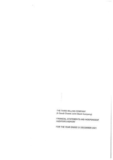 Miniature Modern Mills for Food Products  Bilan financier 2021