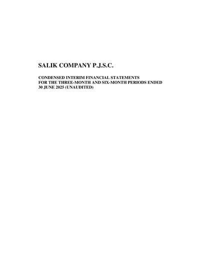 Thumbnail Salik Company Financial Statement 2025-h1