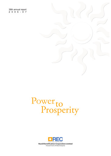 Thumbnail Rural Electrification Corp Annual Report 2006-2007