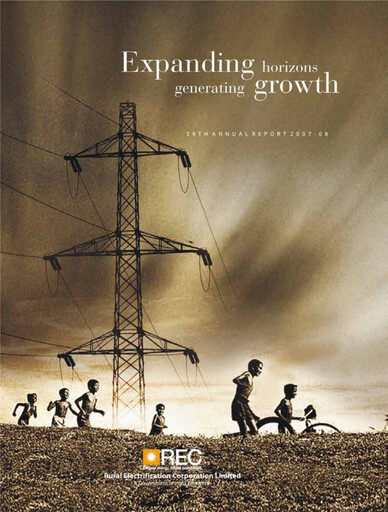Thumbnail Rural Electrification Corp Annual Report 2007-2008