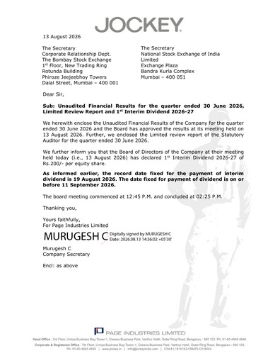 Thumbnail Page Industries
 Quarterly Report 2026-q1