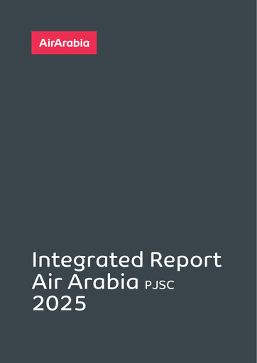 Miniature Air Arabia Rapport annuel 2025