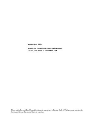 Thumbnail Ajman Bank Financial Statement 2024