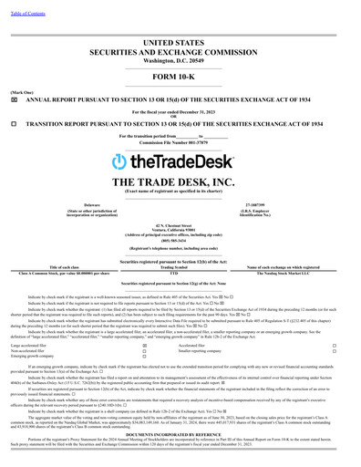 Thumbnail The Trade Desk
 Annual Report 2023